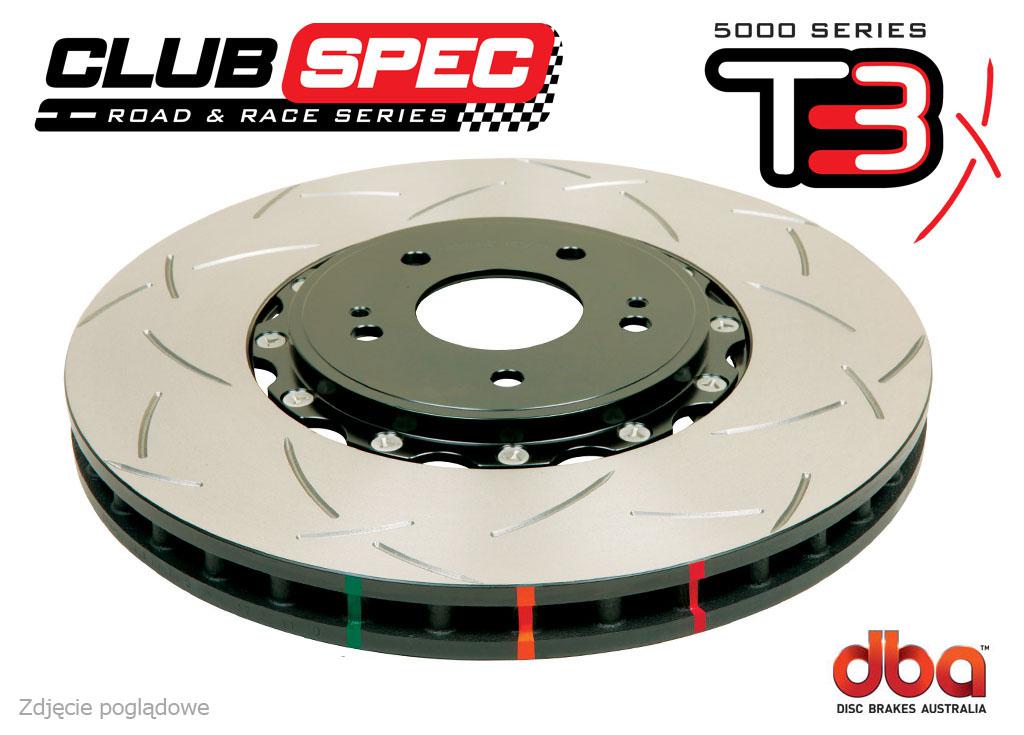 Tarcze hamulcowe 380x34mm DBA 5000 T3 NISSAN GT-R 2008-2010 Gen1 (przód) DBA 52320BLKS