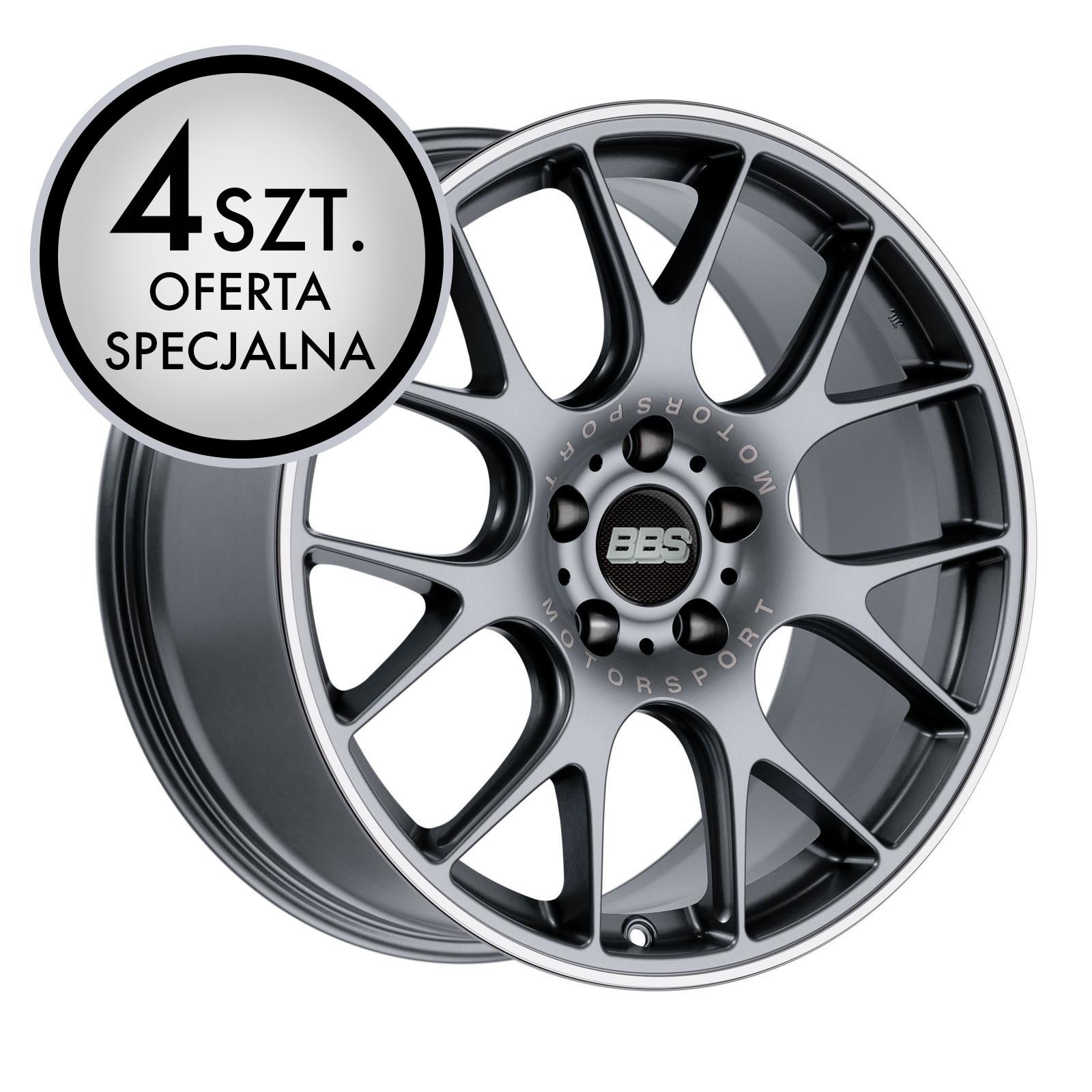 Oferta specjalna - Zestaw felg BBS CH-R 8,5x19 ET43/48 5x112 - CH127 - Titan Satin