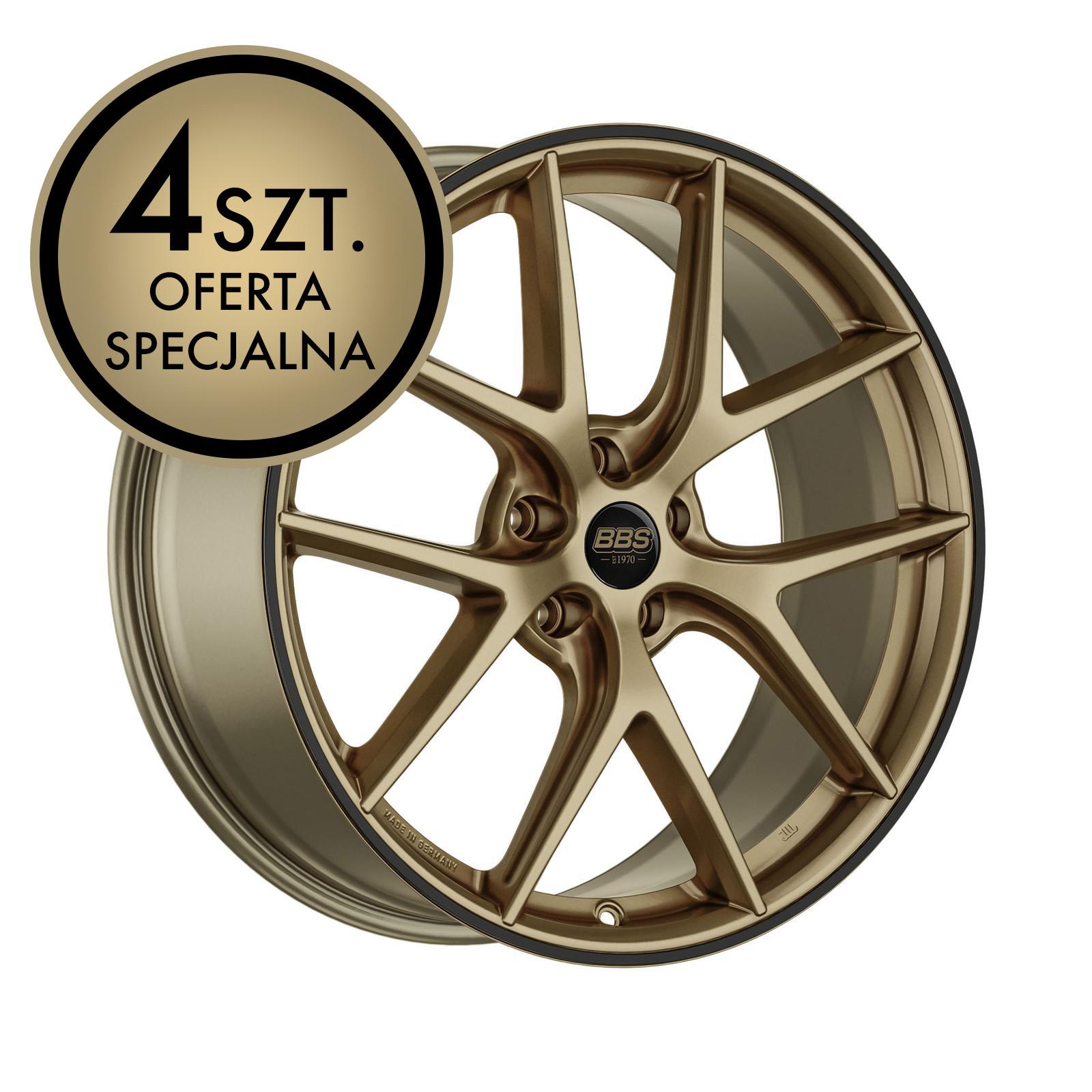 Oferta specjalna - Zestaw felg BBS CI-R 8,0x19 ET44 5x112 - CI2004 - Bronze Matt