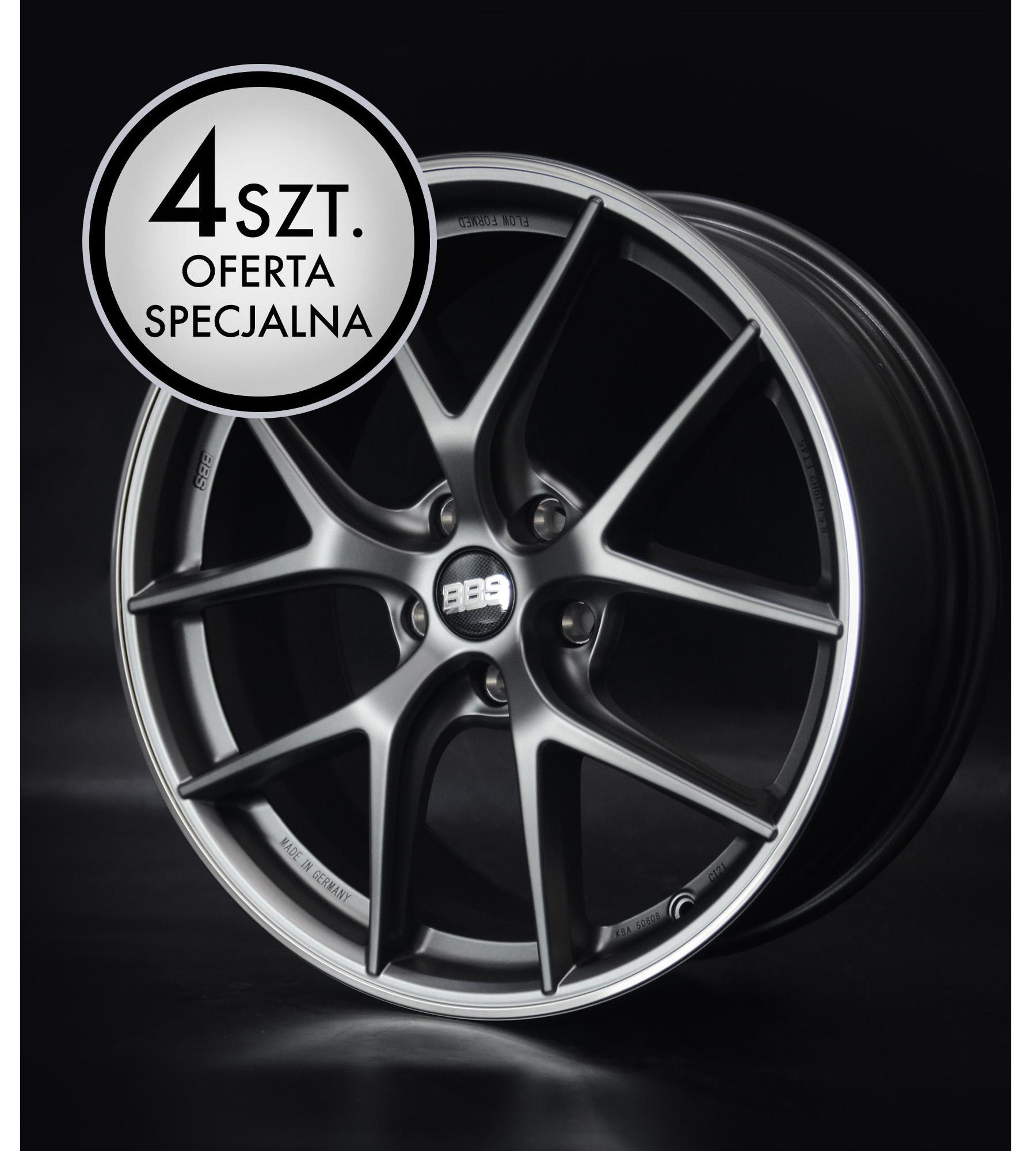 Oferta specjalna - Zestaw felg BBS CI-R 8,5x19 ET45 5x112 - CI2003 - Platinium Silver