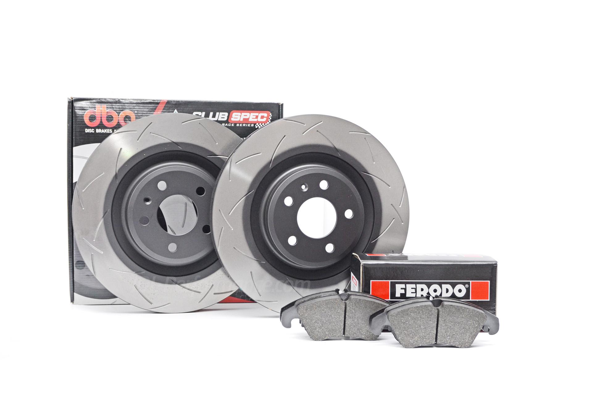 Zestaw Specjalny - Tarcze DBA 4000 T3 + klocki hamulcowe DS2500 - Audi S4 B8 (przód)