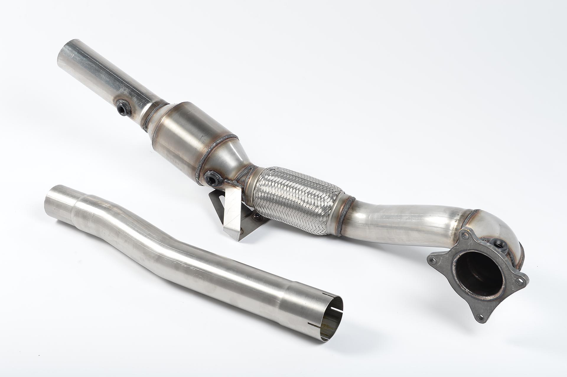 Milltek Audi TT Mk2 2008 - 2014 Element układu wydechowego Front Pipe o zwiększonej średnicy ze sportowym katalizatorem (TTS quattro) SSXAU204
