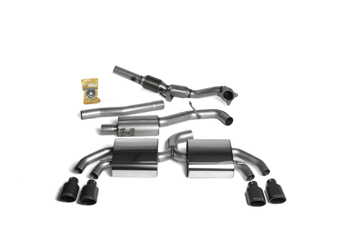 Milltek Audi TT Mk2 2008 - 2014 Układ wydechowy przelotowy z katalizatorem Hi-Flow (TTS quattro) SSXAU450