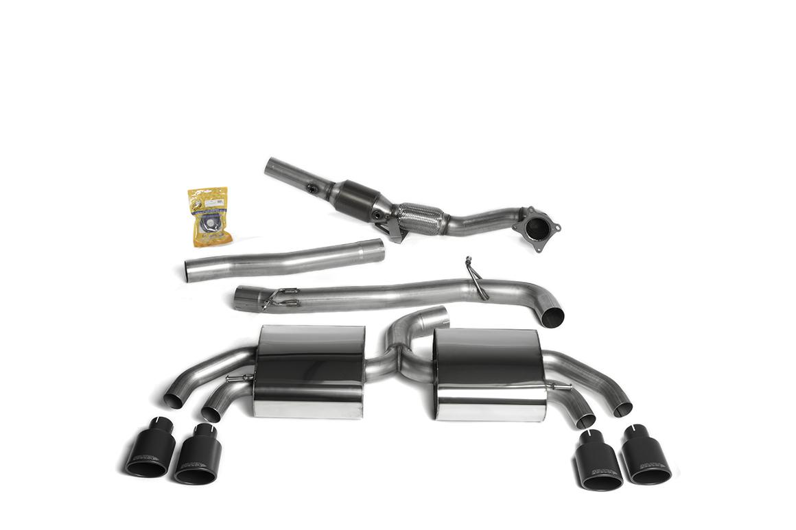 Milltek Audi TT Mk2 2008 - 2014 Układ wydechowy przelotowy z katalizatorem Hi-Flow (TTS quattro) SSXAU451