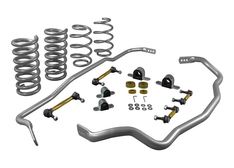 Whiteline GS1-FRD006 Zestaw stabilizatorów i sprężyn obniżających "Grip kit" - przód i tył - FORD MUSTANG INCL GT AND SHELBY GT50 S550 2015 (4/6/8CYL)