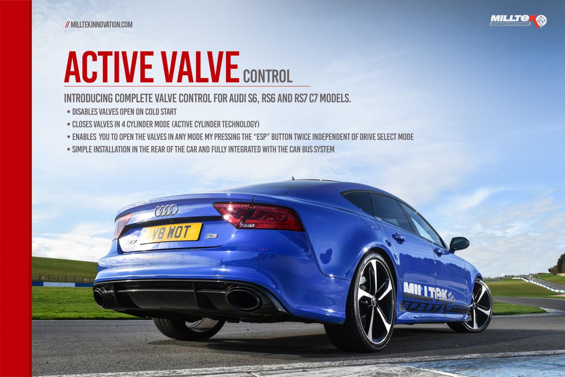 Milltek Audi S6 / S7 / RS6 / RS7 2012+ Active Valve Control (4.0 TFSI V8 quattro) SSXAU675