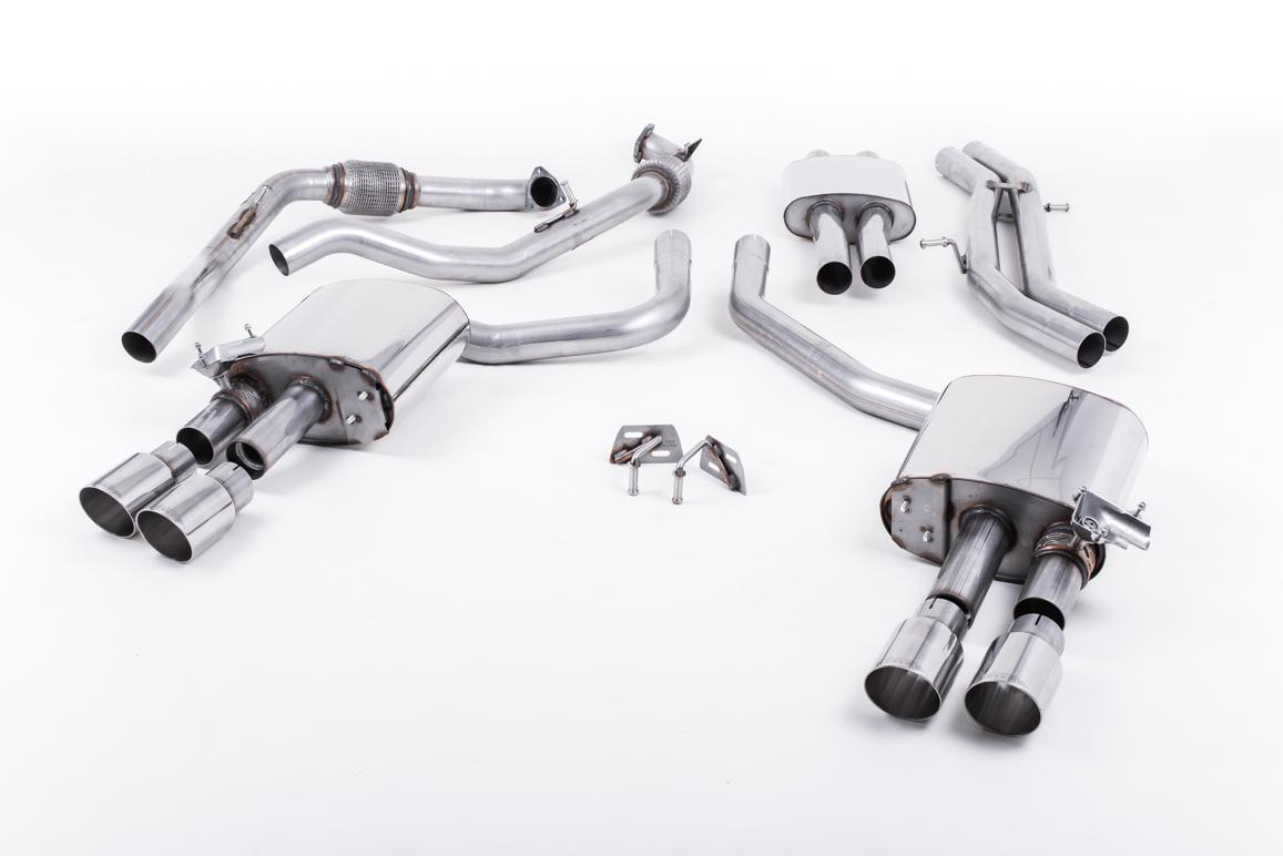 Milltek Audi S4 2016-2018 Układ wydechowy Cat-back (3.0 Turbo V6 B9 - Sedan / Avant (Non Sport Diff Cars)) SSXAU644