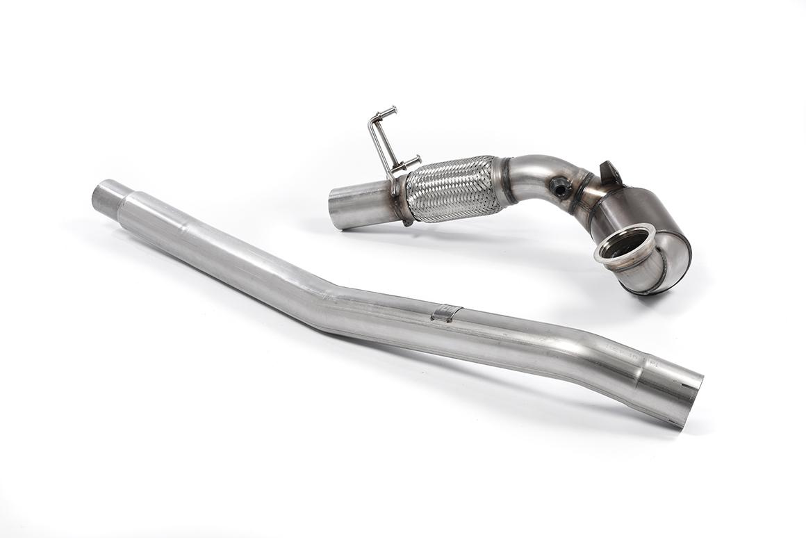 Milltek Audi TT Mk3 2015-2018 Downpipe o zwiększonej średnicy z de-katalizatorem (TTS 2.0TFSI Quattro) SSXAU584