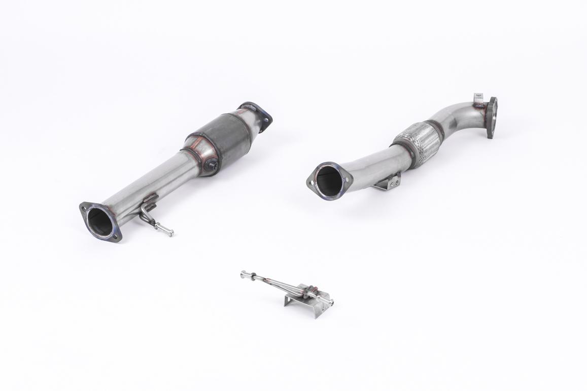 Milltek Ford Focus 2005-2010 Downpipe o zwiększonej średnicy ze sportowym katalizatorem Hi-Flow (Mk2 ST 225) SSXFD164