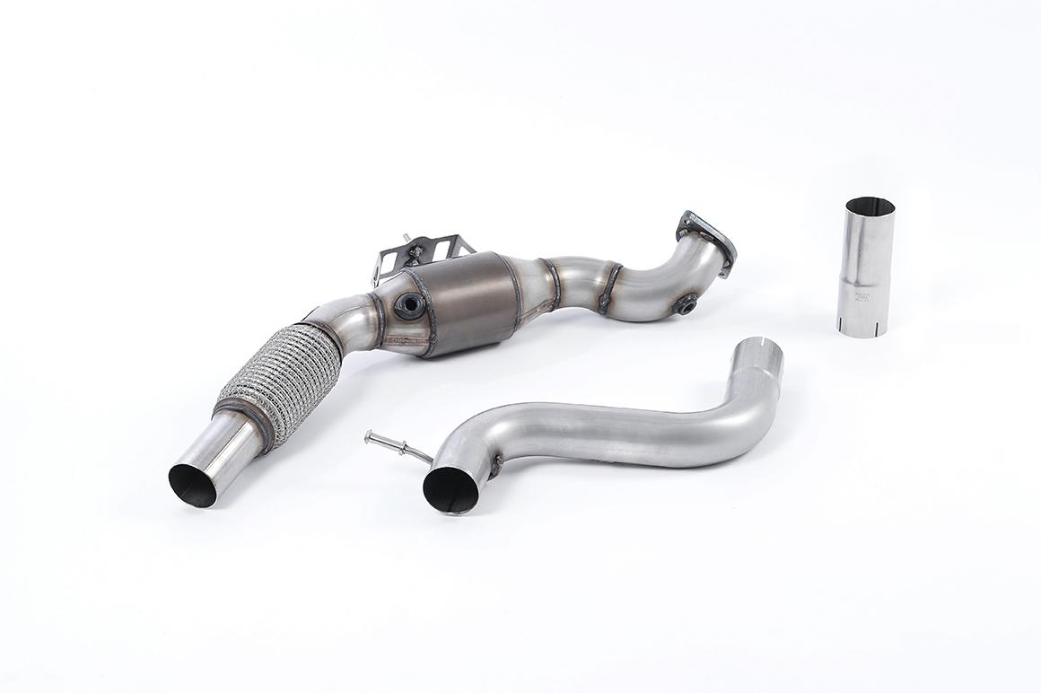 Milltek Ford Mustang 2015-2018 Downpipe o zwiększonej średnicy ze sportowym katalizatorem Hi-Flow (2.3 EcoBoost (Fastback)) SSXFD169