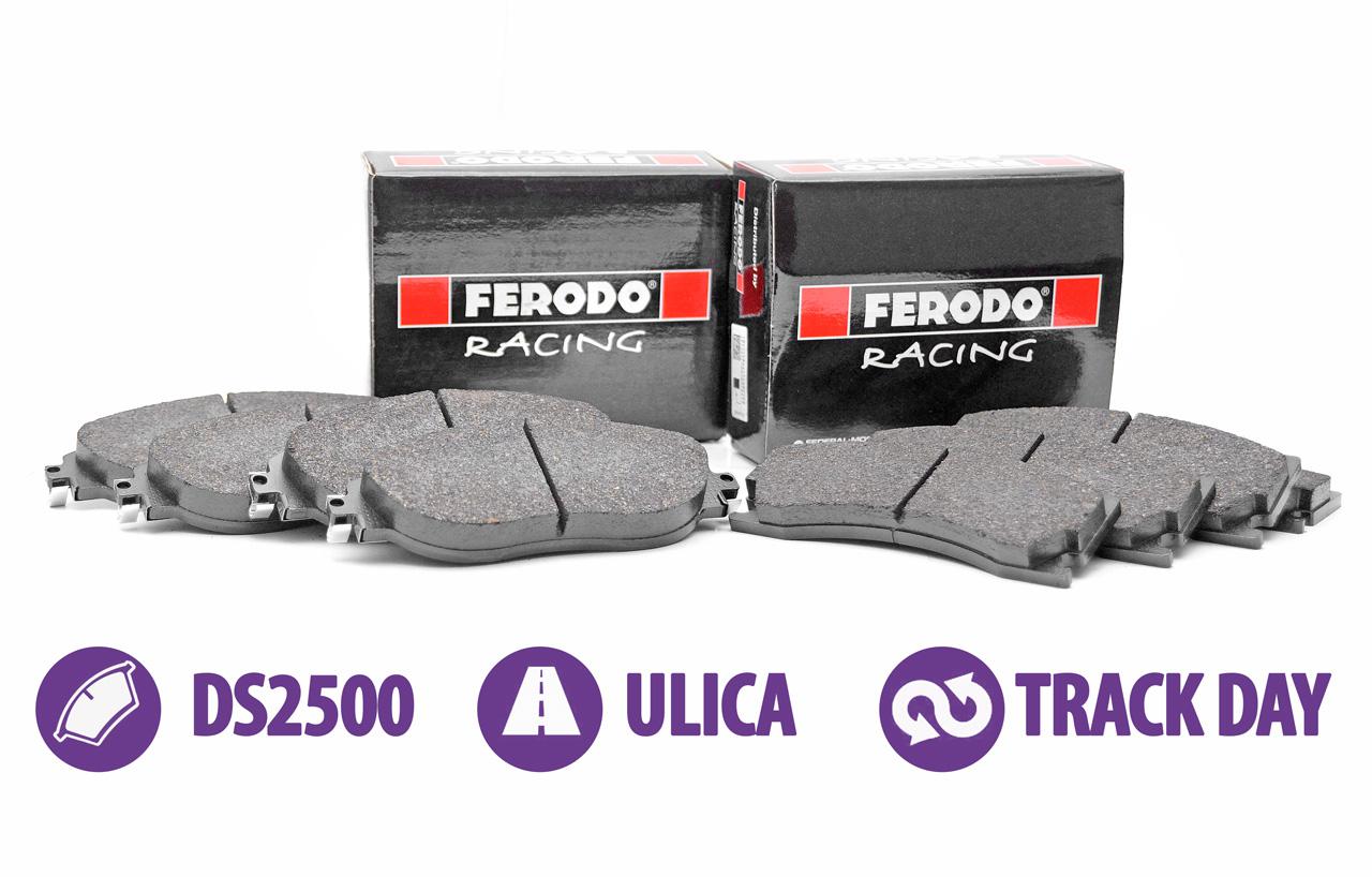 Zestaw klocków hamulcowych Ferodo DS2500 - Ferrari 360 Modena / Ferrari 430  / Renault Clio V6 (FCP1348H+FCP1348H)