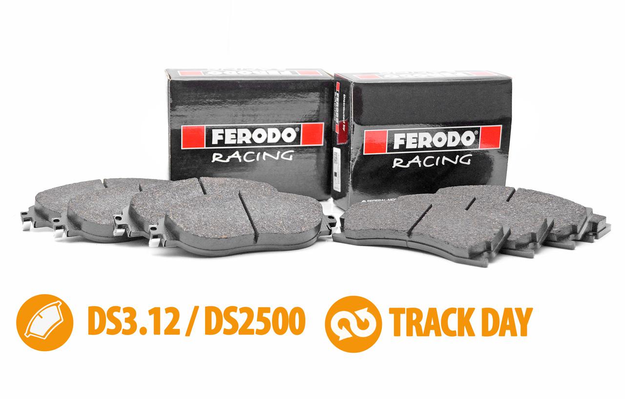 Zestaw klocków hamulcowych Ferodo DS3.12 / DS2500 - Audi S3 8V 2.0TFSI Quattro (FCP4425G+FCP4697H)