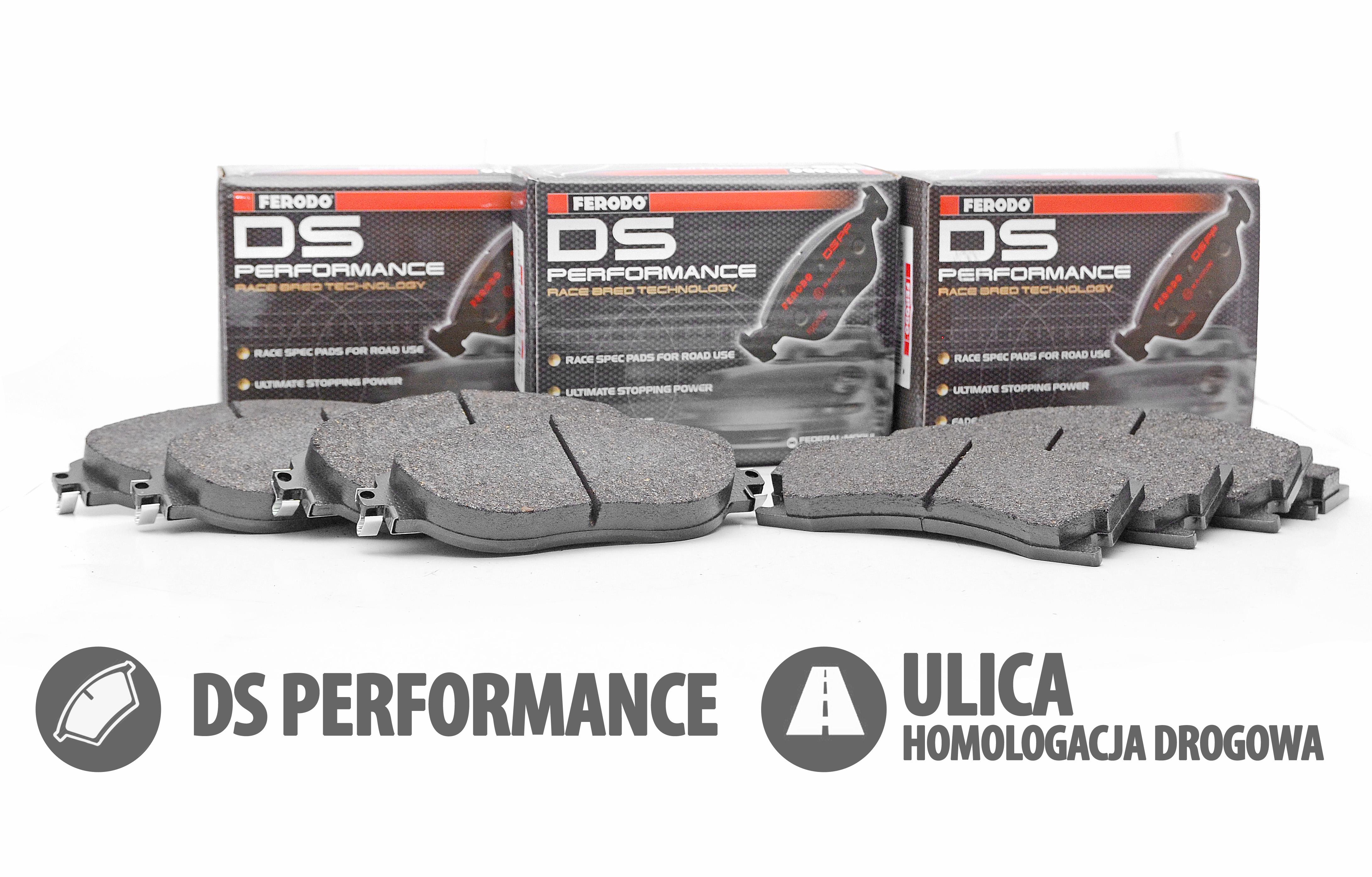 Zestaw klocków hamulcowych Ferodo DS Performance - Audi RS4 B8 4.2FSI Quattro (FDS1664+FDS4050)