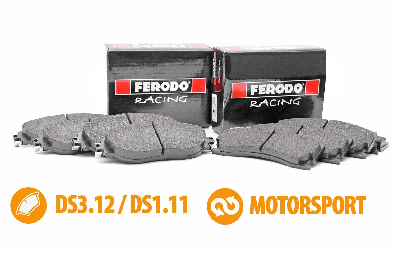 Zestaw klocków hamulcowych Ferodo DS3.12 / DS1.11 - Subaru Impreza  GD / GR / GV / GJ WRX STI 4WD (FRP3067G+FCP1562W)