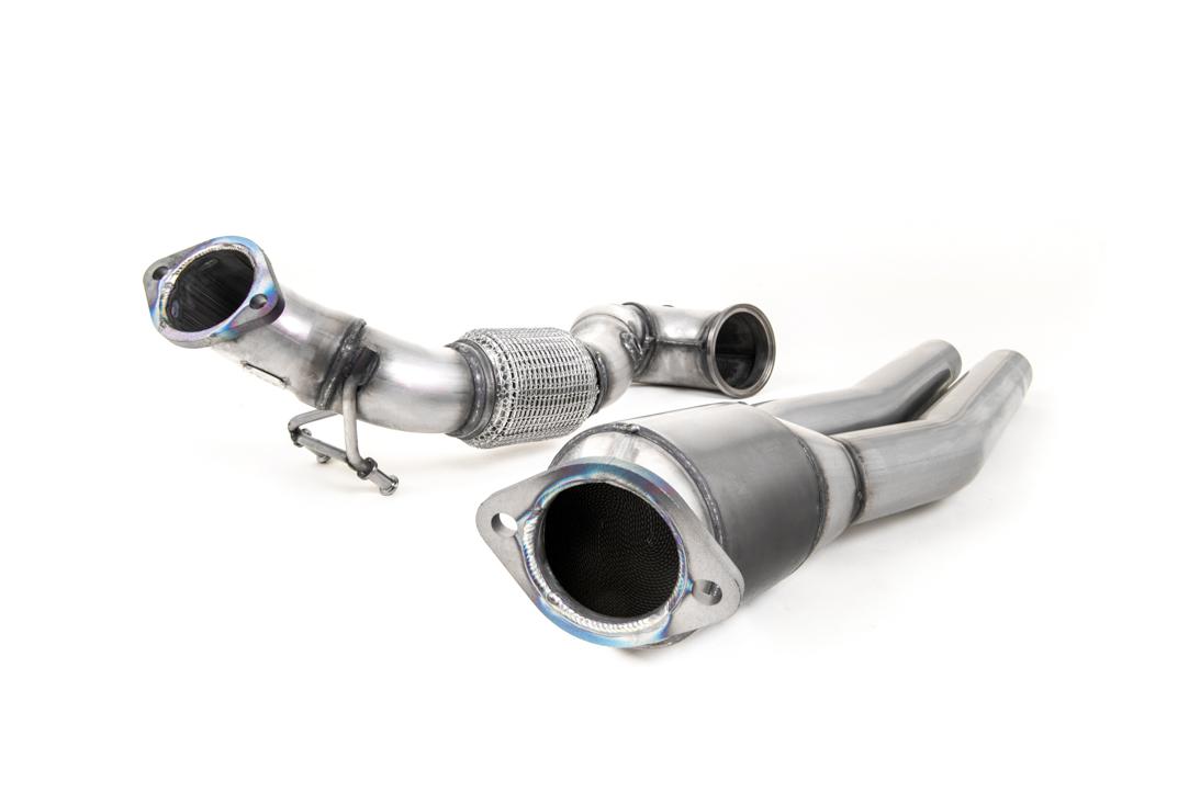 Milltek Audi TT Mk3 Downpipe o powiększonej średnicy ze sportowym katalizatorem TTRS 2.5TFSI Quattro (Non-OPF/GPF Models) SSXAU726