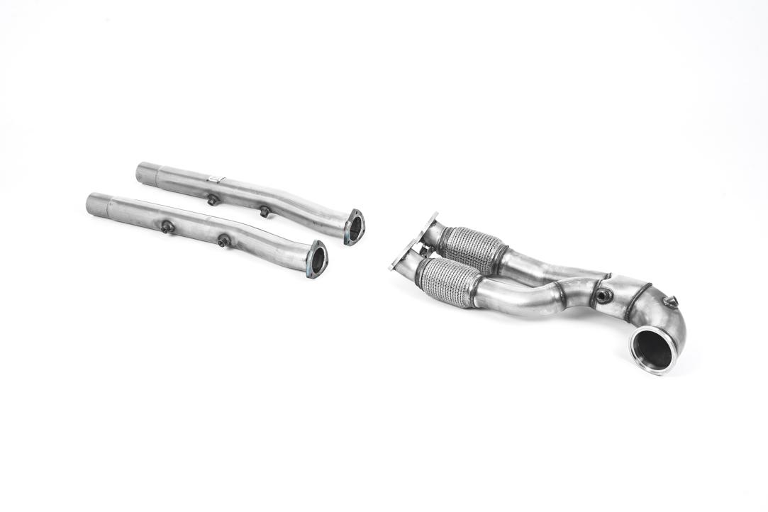 Milltek Audi TT Mk3 Downpipe o powiększonej średnicy z de-katalizatorem TTRS 2.5TFSI Quattro (OPF/GPF Models) SSXAU897