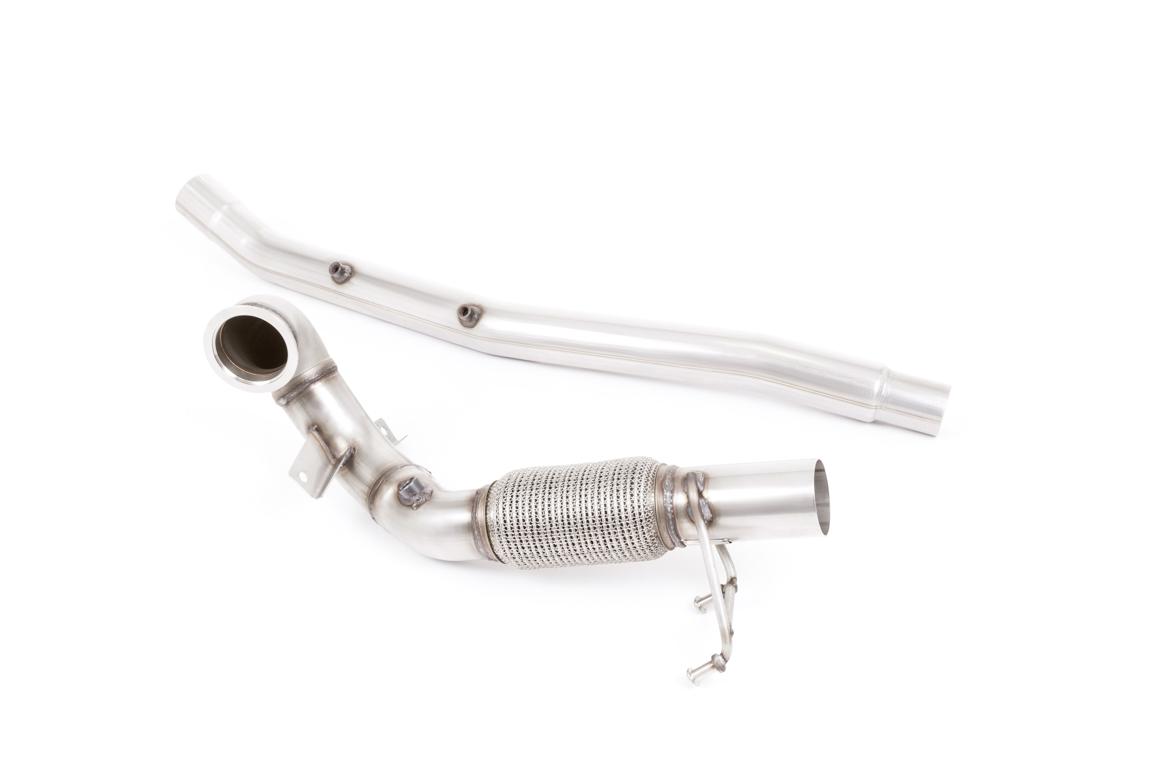 Milltek Volkswagen T-Roc Downpipe o powiększonej średnicy z de-katalizatorem R 2.0TSI 300ps (with OPF/GPF) SSXVW510