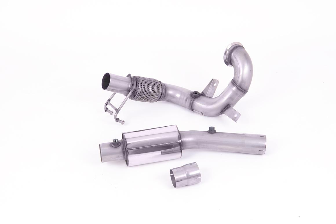 Milltek Volkswagen Polo Downpipe o powiększonej średnicy z de-katalizatorem GTI 2.0 TSI (AW 5 Door) - GPF/OPF Models Only SSXVW555