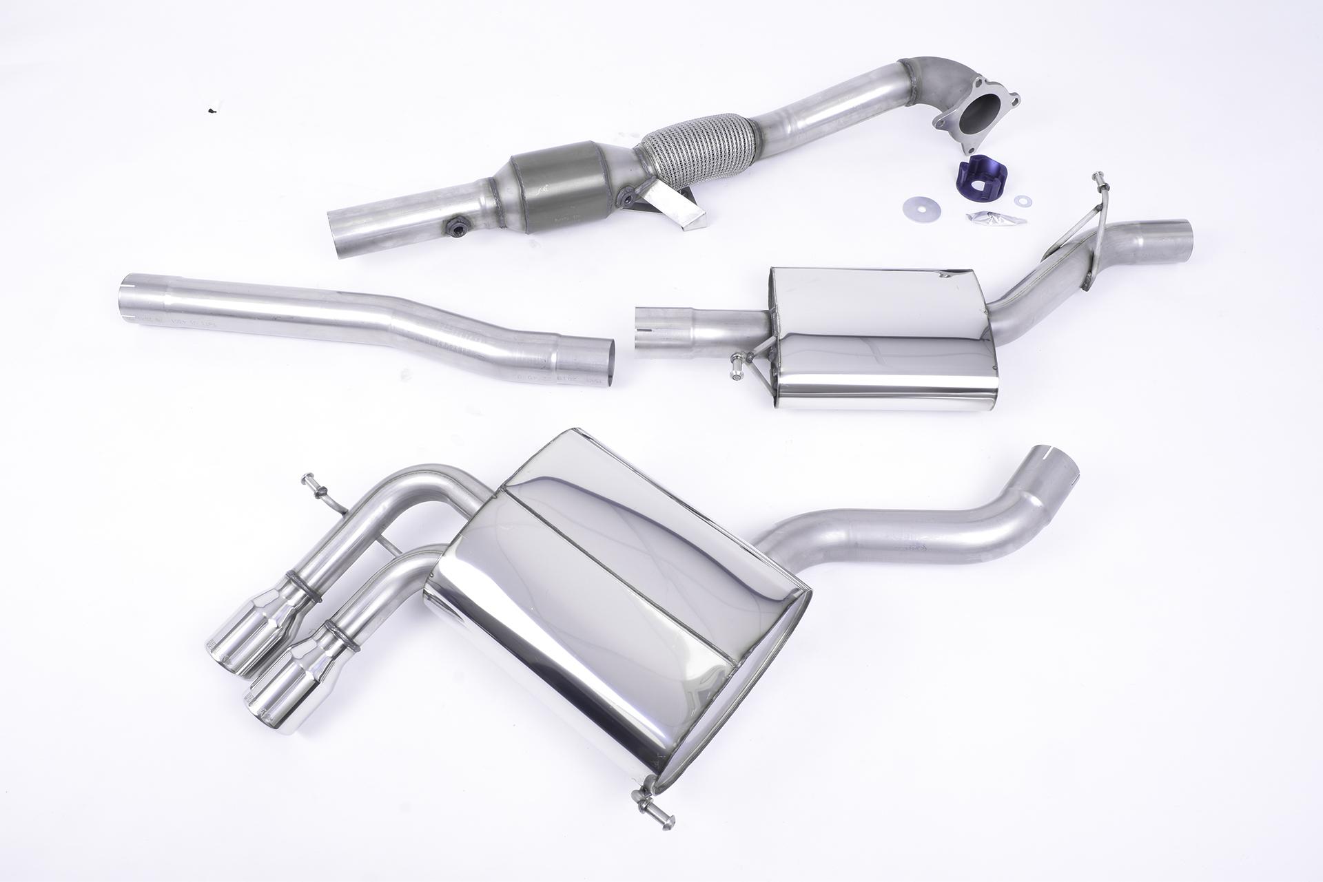 Milltek Audi A3 2004 - 2012 Układ wydechowy typu turbo-back (2.0T FSI quattro SportBack) SSXAU044