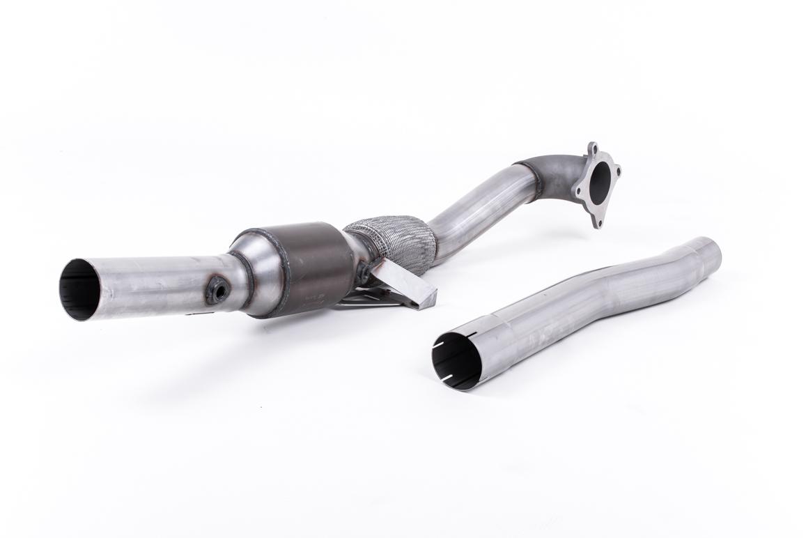 Milltek Audi TT Mk2 2011 - 2014 Element układu wydechowego Front Pipe o zwiększonej średnicy ze sportowym katalizatorem (2.0 TFSi 2WD) SSXAU348