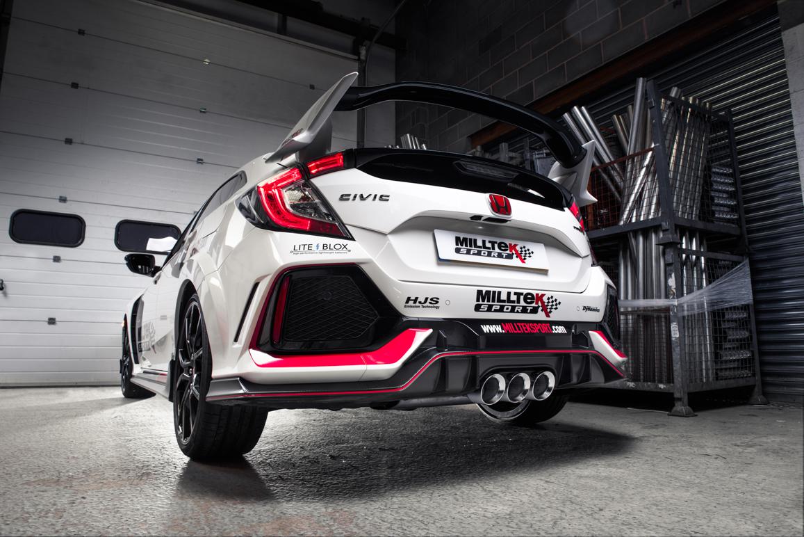 Milltek Honda Civic 2017-2018 Układ wydechowy Cat-back (Type R FK8 2.0 i-VTEC) SSXHO247