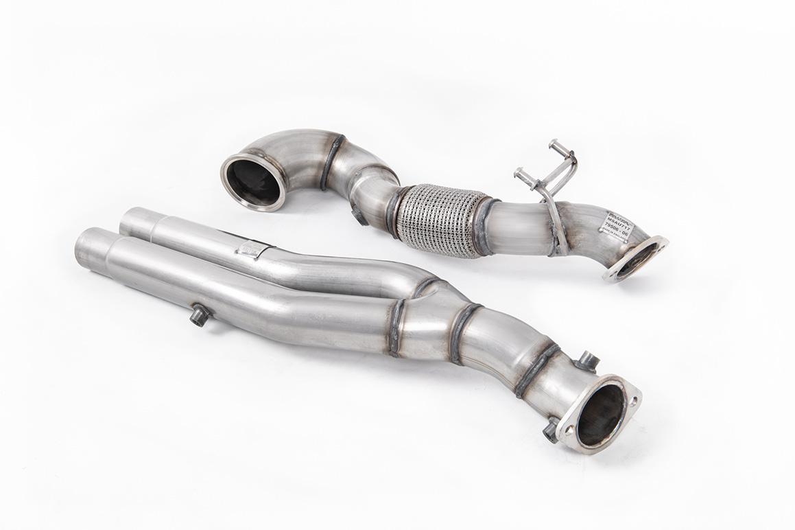 Milltek Audi TT Mk3 Downpipe o powiększonej średnicy z de-katalizatorem TTRS 2.5TFSI Quattro (OPF/GPF Models) SSXAU817