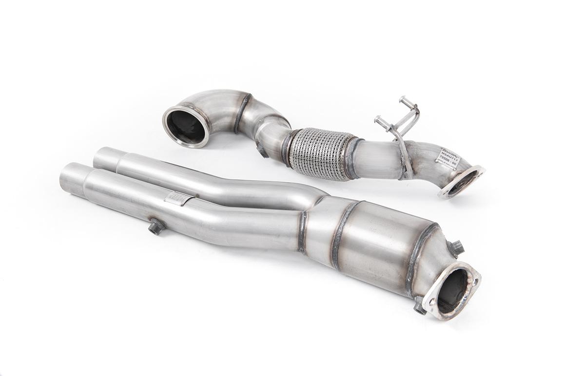 Milltek Audi TT Mk3 Downpipe o powiększonej średnicy ze sportowym katalizatorem TTRS 2.5TFSI Quattro (OPF/GPF Models) SSXAU818