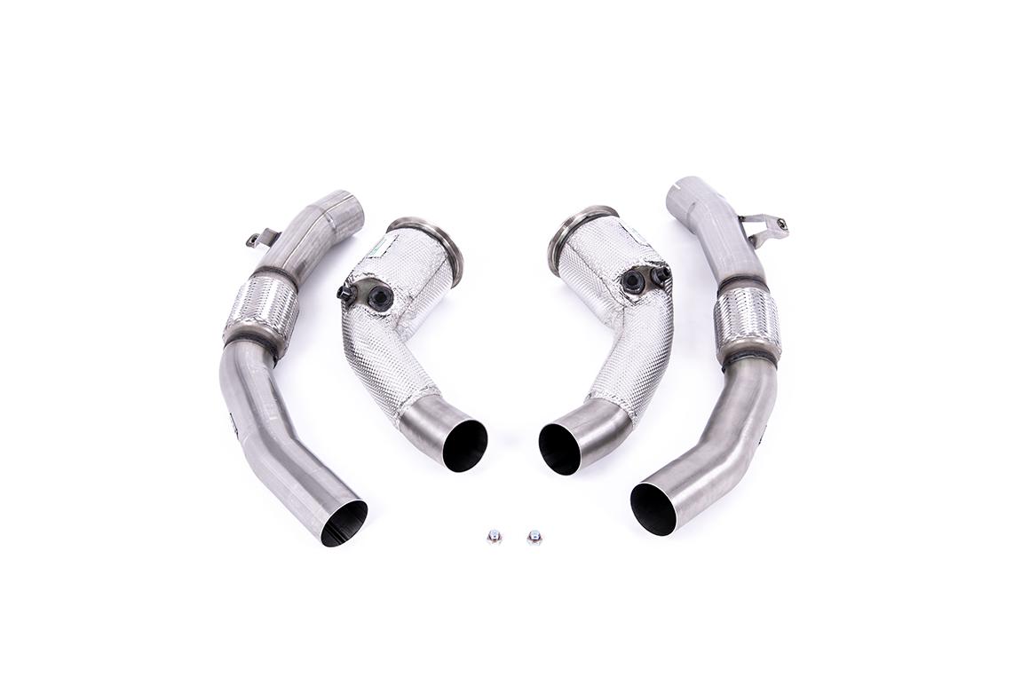 Milltek Audi RS7 Downpipe o powiększonej średnicy ze sportowymi katalizatorami C8 4.0 V8 bi-turbo (Non OPF/GPF US/ROW Models) SSXAU909