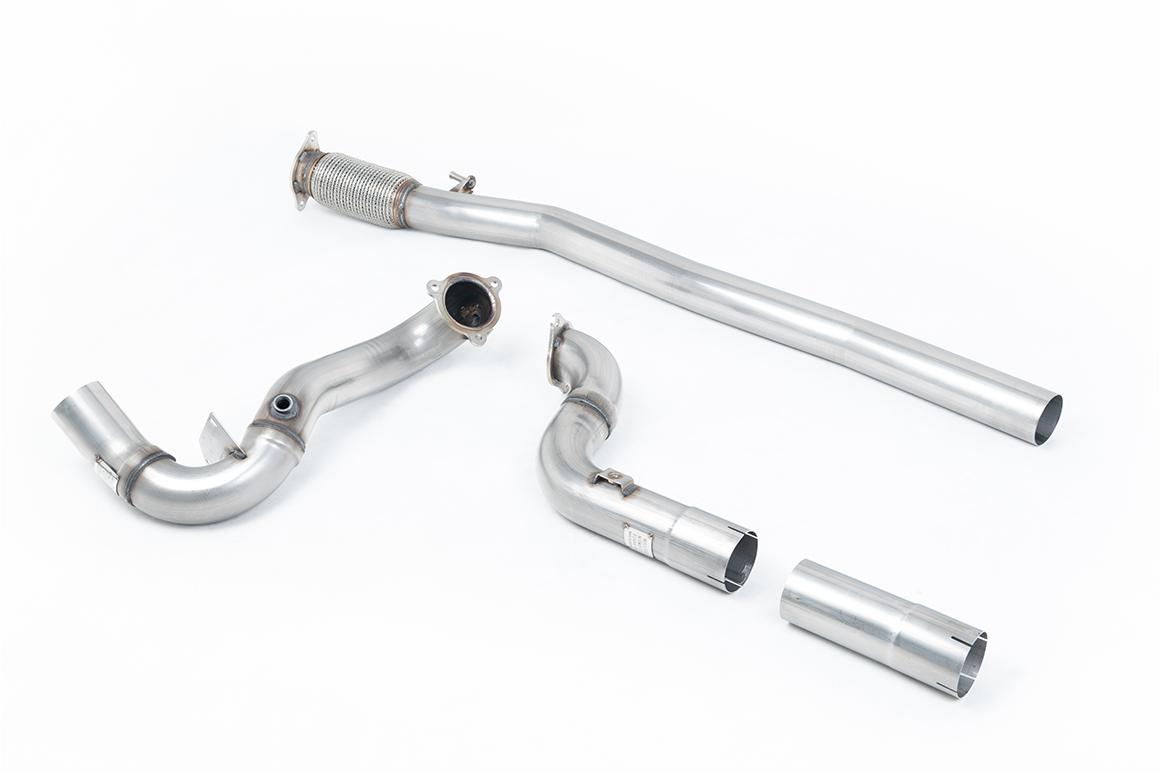 Milltek Mercedes A-Class Downpipe o powiększonej średnicy z de-katalizatorem A35 AMG 2.0 Turbo (W177 Hatch Only OPF/GPF Models) SSXMZ150
