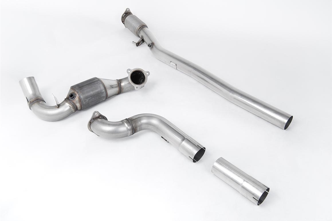 Milltek Mercedes A-Class Downpipe o powiększonej średnicy ze sportowym katalizatorem A35 AMG 2.0 Turbo (W177 Hatch Only OPF/GPF Models) SSXMZ151