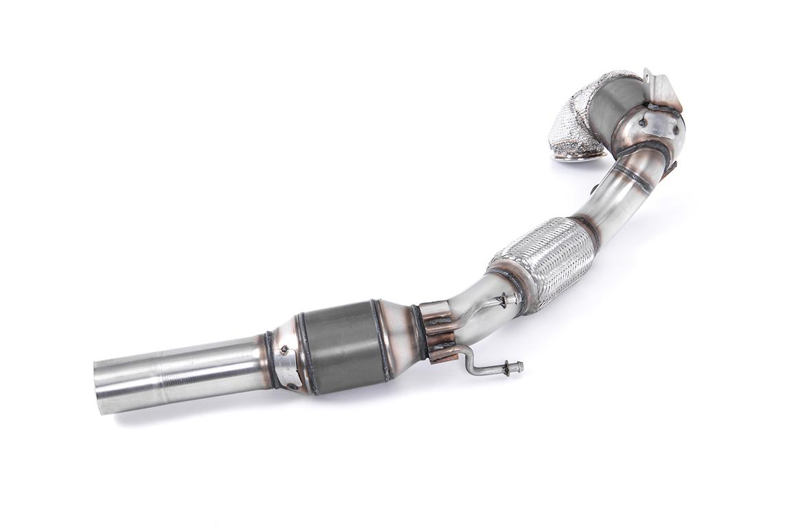 Milltek Skoda Octavia Downpipe sportowy HJS (z certyfikatem ECE) vRS 2.0 TSI 245PS (Face Lift) Hatch & Estate (manual and DSG-auto Non-OPF/GPF) SSXSK25