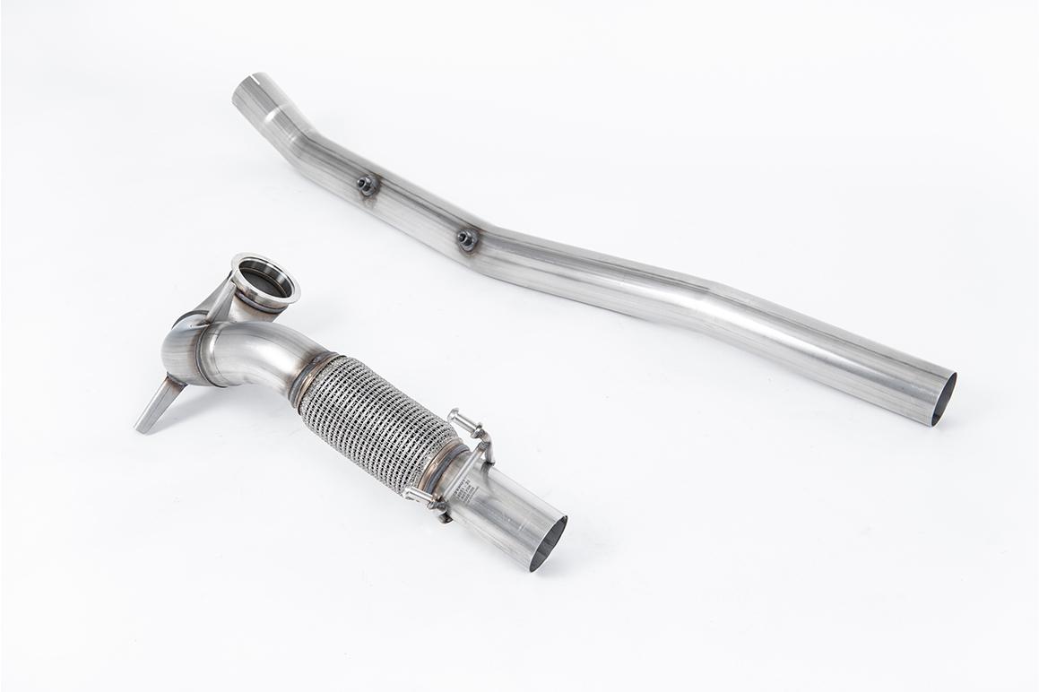 Milltek Volkswagen T-Roc Downpipe o powiększonej średnicy z de-katalizatorem R 2.0TSI 300ps (with OPF/GPF) SSXVW511