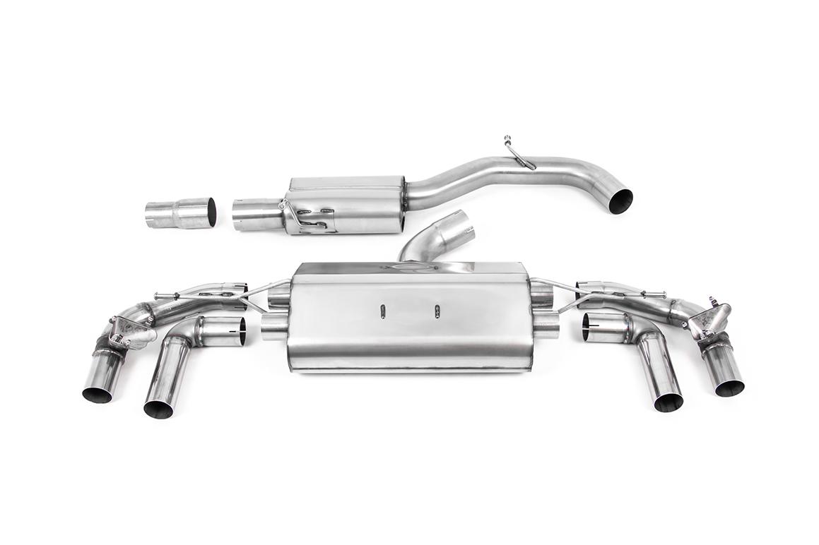 Milltek Volkswagen Golf Układ wydechowy od filtra OPF/GPF Mk8 R 2.0 TSI 320PS (GPF Equipped Models Only) 2021 - 2024 SSXVW631