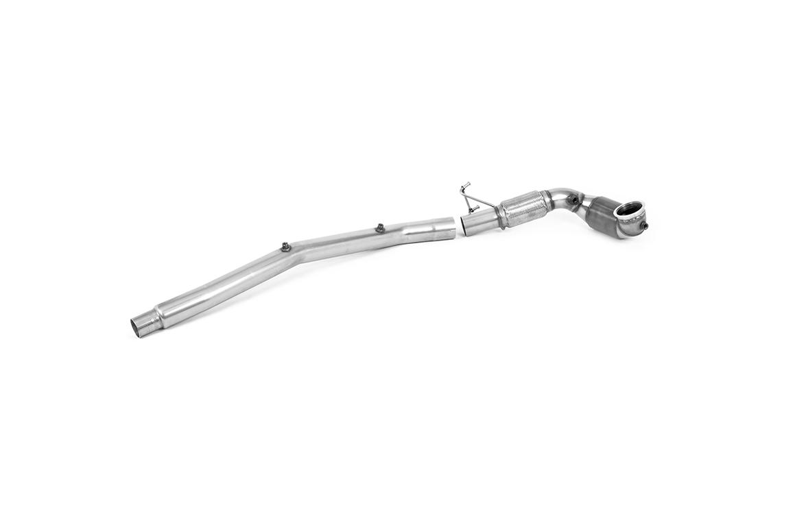 Milltek Volkswagen T-Roc Downpipe ze sportowym katalizatorem 200CSPI i obejściem GPF R 2.0TSI 300ps (MQB EVO Models with OPF/GPF) 2022 - 2024 SSXVW637