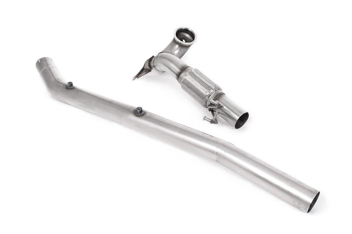 Milltek Volkswagen Golf Downpipe z de-katalizatorem i obejściem filtra OPF 3.15” Mk8 R 2.0 TSI 320PS (GPF Equipped Models Only) 2021 - 2024 SSXVW663