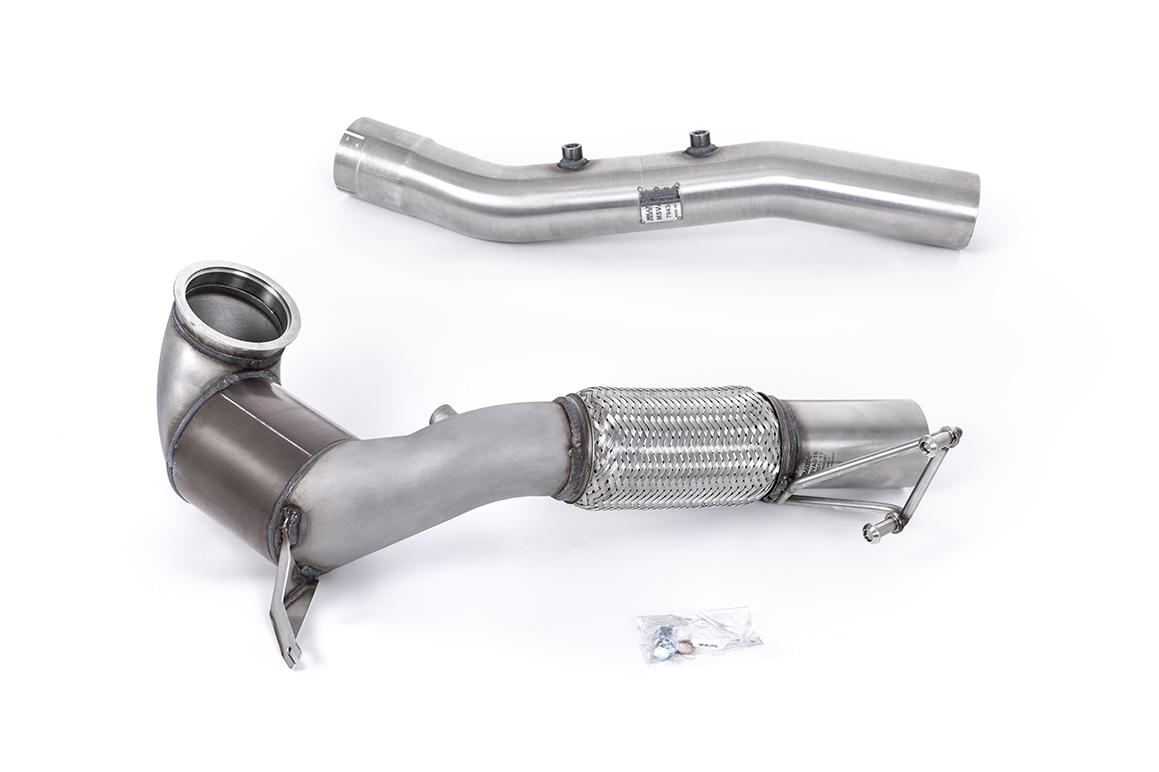 Milltek Volkswagen Golf Downpipe ze sportowym katalizatorem 200CSPI – 3,15” Mk8 GTi (245ps Non-GPF / North American Models Only) 2021 - 2024 SSXVW683