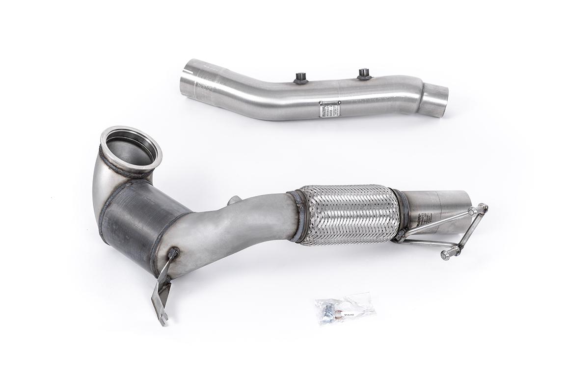 Milltek Volkswagen Golf Downpipe ze sportowym katalizatorem 200CSPI – 3,7”/3.15” Mk8 GTi (245ps Non-GPF / North American Models Only) 2021 - 2024 SSXVW686