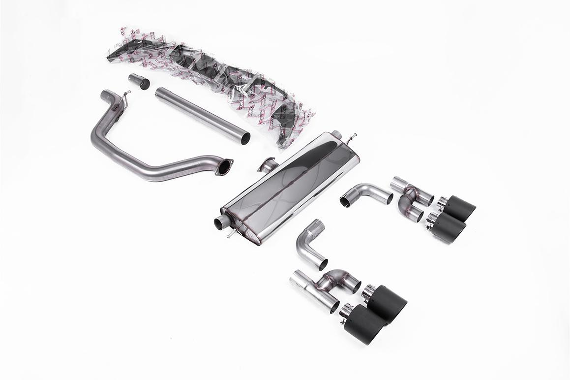 Milltek Volkswagen Golf Układ wydechowy typu cat-back Mk8 GTi (Golf R Style Quad Outlet Systems - 245ps Non-GPF / North American Models Only) 2021 - 2024 SSXVW697