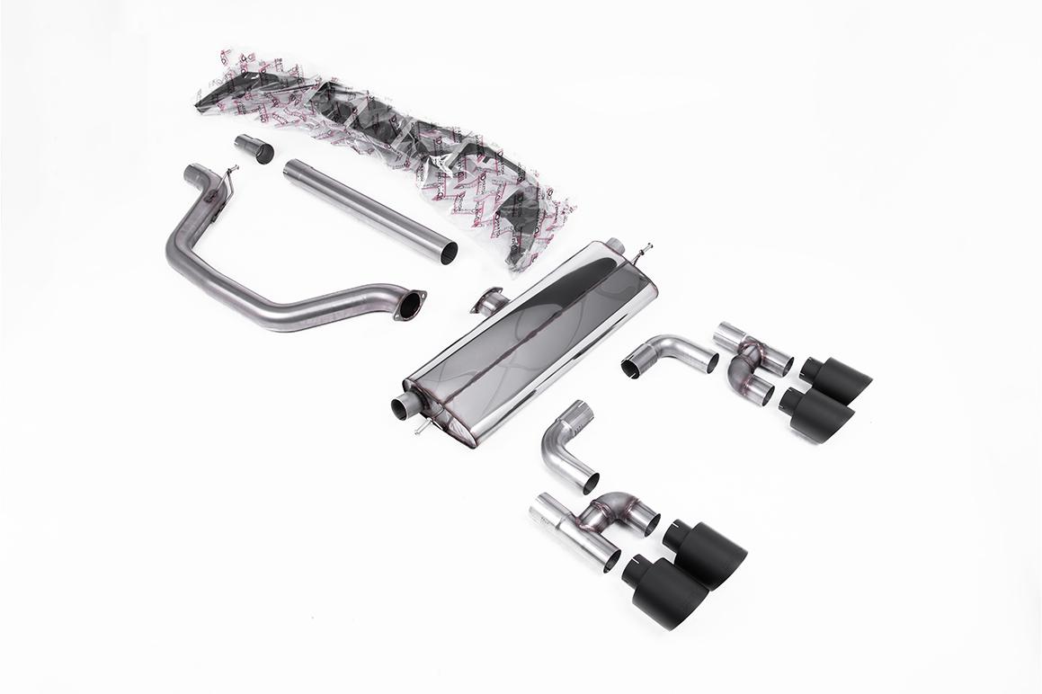 Milltek Volkswagen Golf Układ wydechowy typu cat-back Mk8 GTi (Golf R Style Quad Outlet Systems - 245ps Non-GPF / North American Models Only) 2021 - 2024 SSXVW700