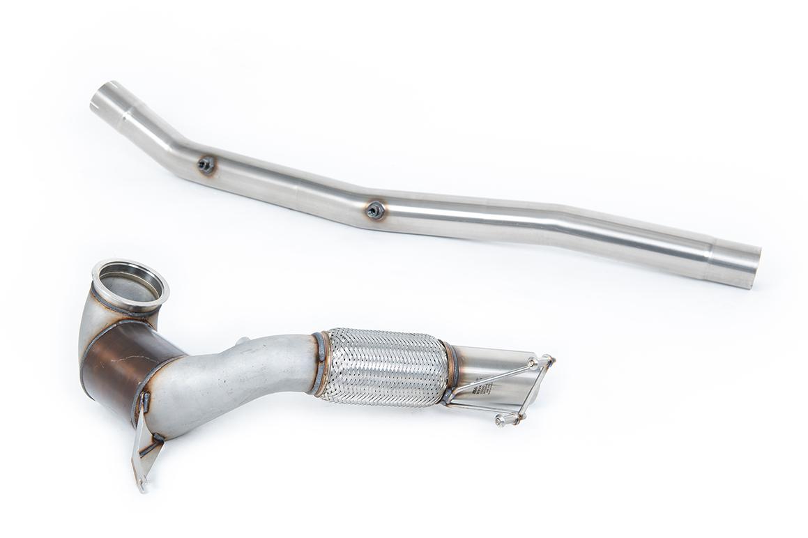 Milltek Volkswagen T-Roc Downpipe ze sportowym katalizatorem 200CSPI i obejściem GPF R 2.0TSI 300ps (MQB EVO Models with OPF/GPF) 2022 - 2024 SSXVW709