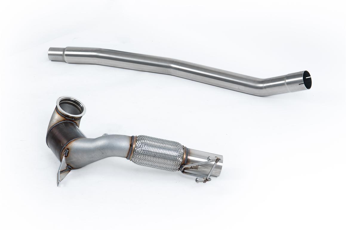 Milltek Volkswagen Arteon Downpipe ze sportowym katalizatorem 200CSPI 2.0TSI 280PS 4Motion (North American Non Valved / Downturn Tips) 2022 - 2024 SSXVW730