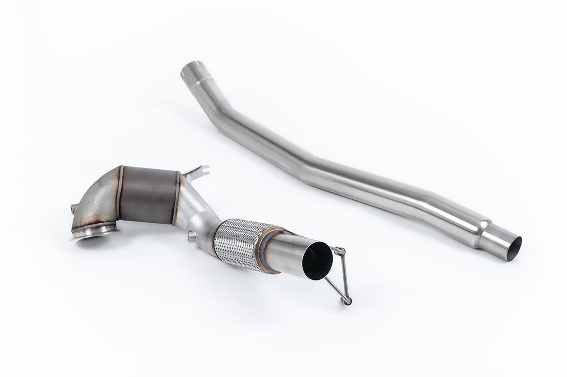 Milltek Volkswagen Arteon Downpipe z de-katalizatorem 2.0TSI 280PS 4Motion (North American Non Valved / Downturn Tips) 2022 - 2024 SSXVW740