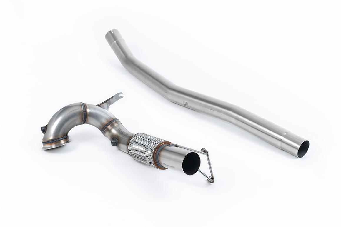 Milltek Volkswagen Arteon Downpipe z de-katalizatorem 2.0TSI 280PS 4Motion (North American Non Valved / Downturn Tips) 2022 - 2024 SSXVW741