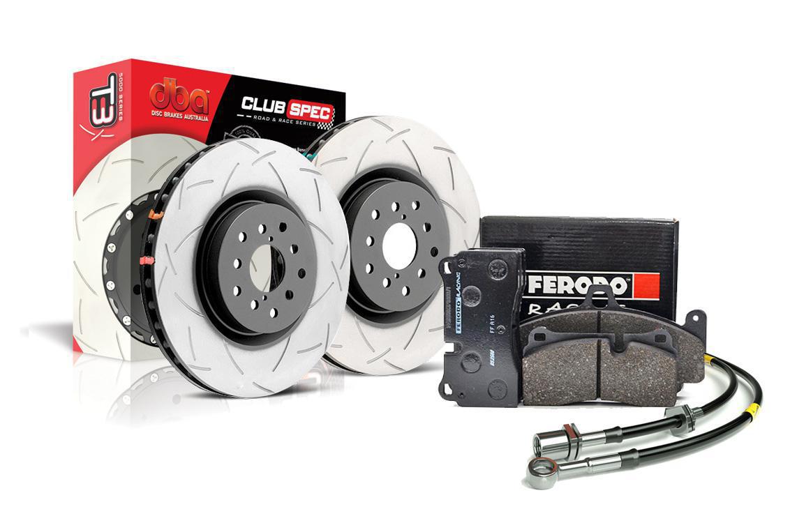 Zestaw Specjalny - Tarcze DBA 4000 T3 + klocki hamulcowe FERODO DS2500 - Audi RS3 8Y (tył) DBA 42809S+FCP1636H