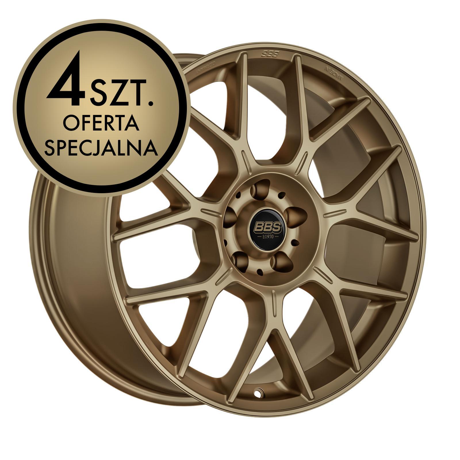 Oferta specjalna - Zestaw felg BBS XR 8,5x19 ET44 5x112 - XR0203 - Bronze Satin