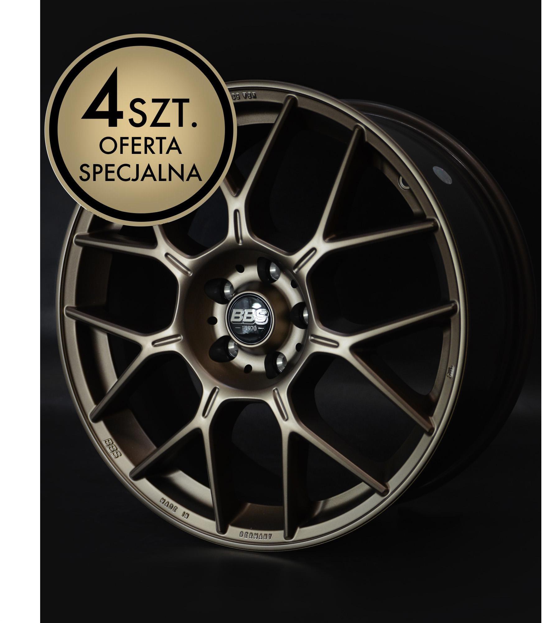 Oferta specjalna - Zestaw felg BBS XR 8,0x18 ET45 5x100 - XR0108 - Bronze Satin