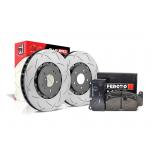 Zestaw Specjalny - Tarcze DBA 5000 T3 + klocki hamulcowe FERODO DS2500 - VW GOLF 8 R / Arteon R (przód) DBA 53927SLVS+FCP5358H