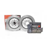 Zestaw Specjalny - Tarcze DBA 5000 T3 + klocki hamulcowe Ferodo Racing DS2500 - AUDI RS3 8Y / RSQ3 F3 (przód) DBA 53932SLVS+FCP4967H