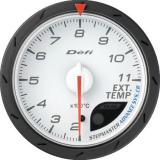 Zegar Defi Advance CR / Ø60 mm / Temperatura spalin / Biała tarcza DF09301