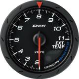 Zegar Defi Advance CR / Ø60 mm / Temperatura spalin / Czarna tarcza DF09302